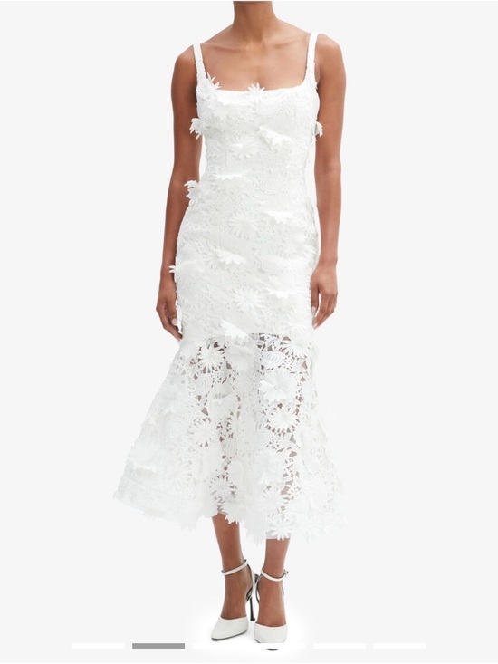 Bardot Dresses & Skirts - BARDOT MARICO SLEEVELESS LACE APPLIQUÉ MIDI DRESS